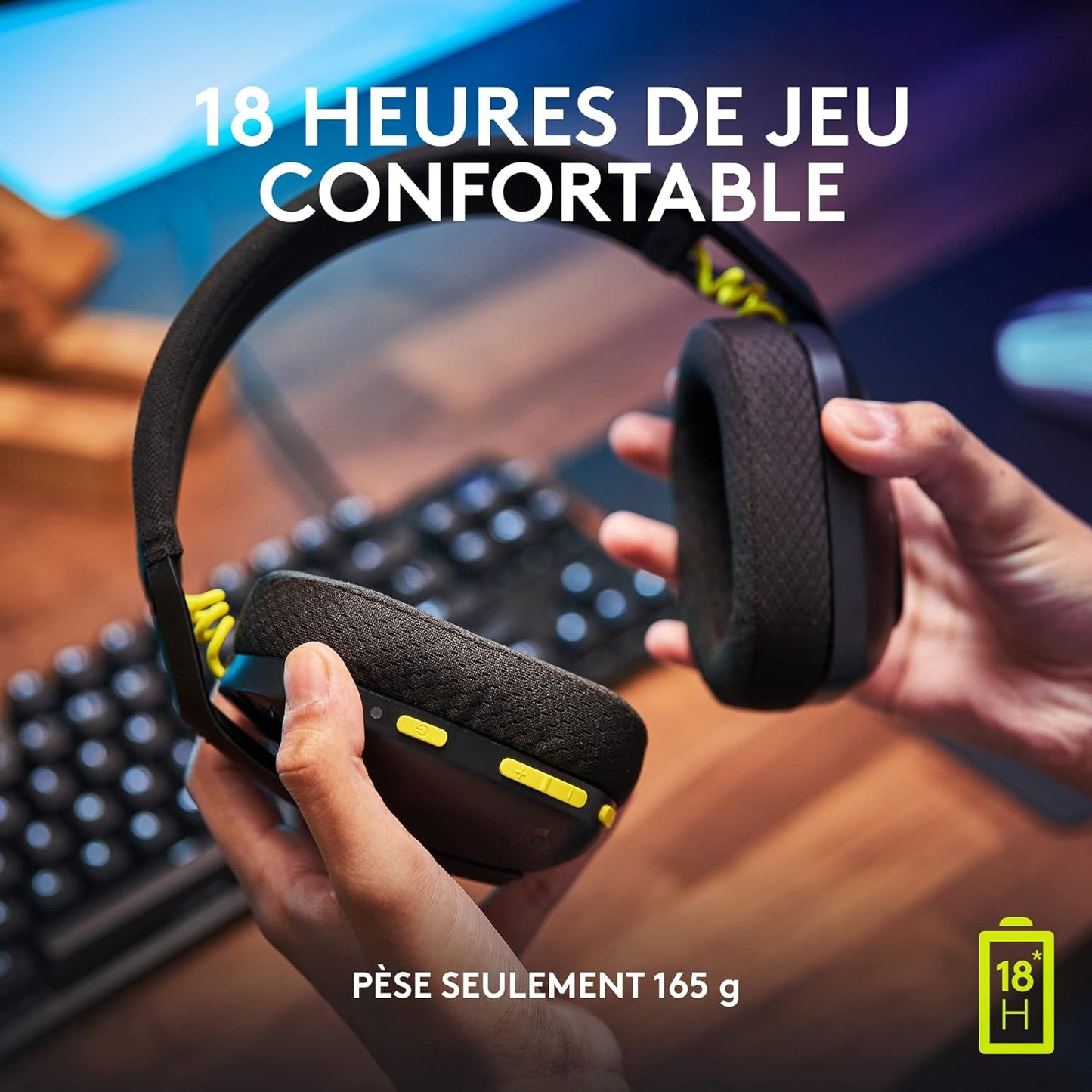Casque gamer Filaire Logitech G435 Lightspeed Bluetooth Noir