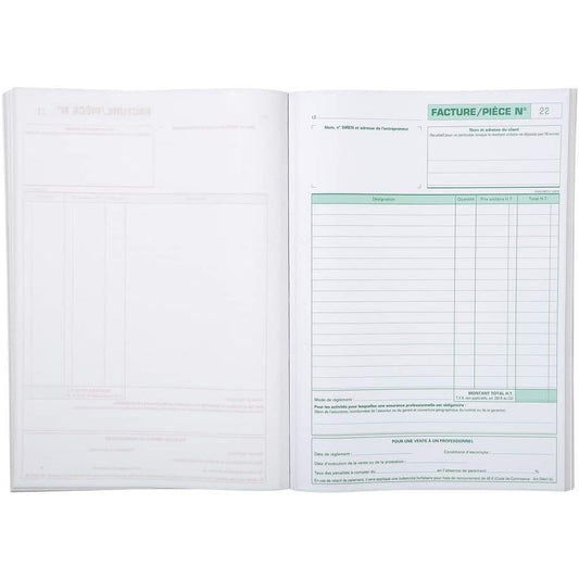 Exacompta Manifolds carnet de Factures pour micro-entrepreneurs