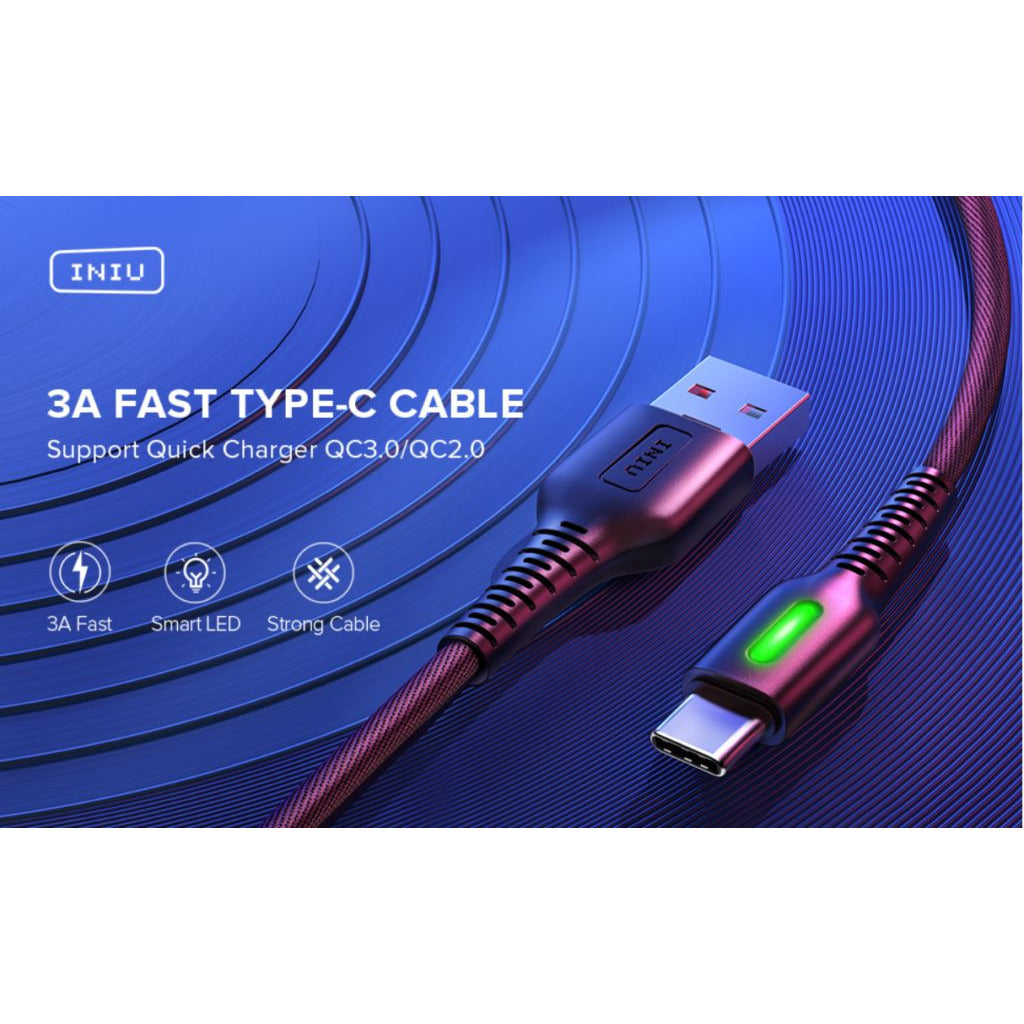 Cable INIU - Câble USB de Type C 3A 50cm