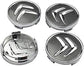 4x Cache Moyeu Citroen 60mm Gris Logo Centre Roue jante Embleme