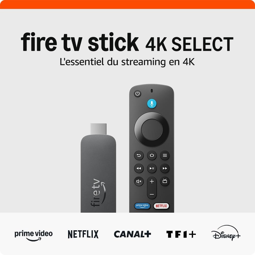 Fire TV Stick 4K Select - Streaming 4K Ultra HD avec Alexa