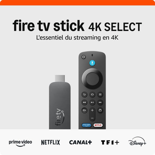 Fire TV Stick 4K Select - Streaming 4K Ultra HD avec Alexa