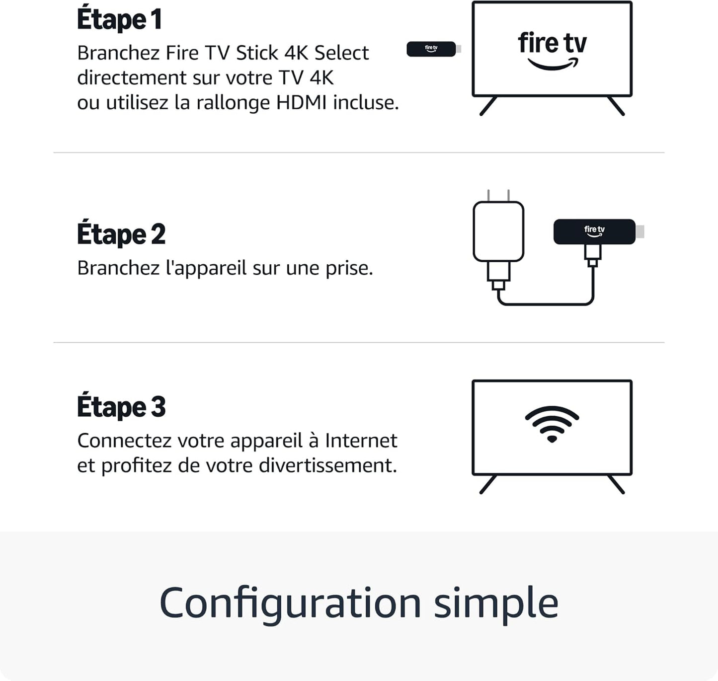 Fire TV Stick 4K Select - Streaming 4K Ultra HD avec Alexa