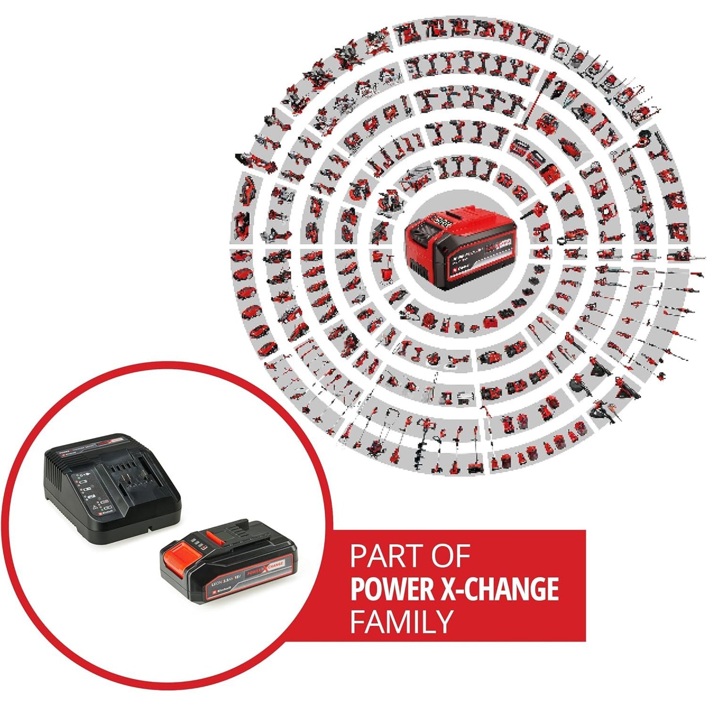 Starter Kit Power X-Change 18V / 2,5 Ah EINHELL Batterie + Chargeur