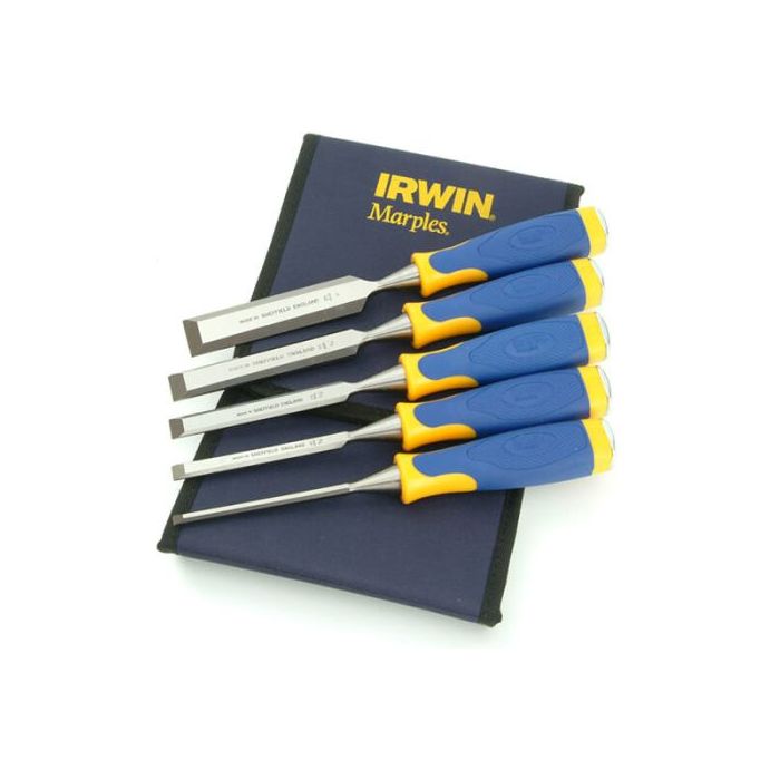 Set de 5 ciseau à bois MS500 IRWIN avec Trousse