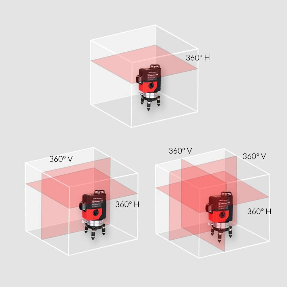 Niveau Laser 3D 12 Lignes 360° Auto Nivelant LL12-HV Trépied