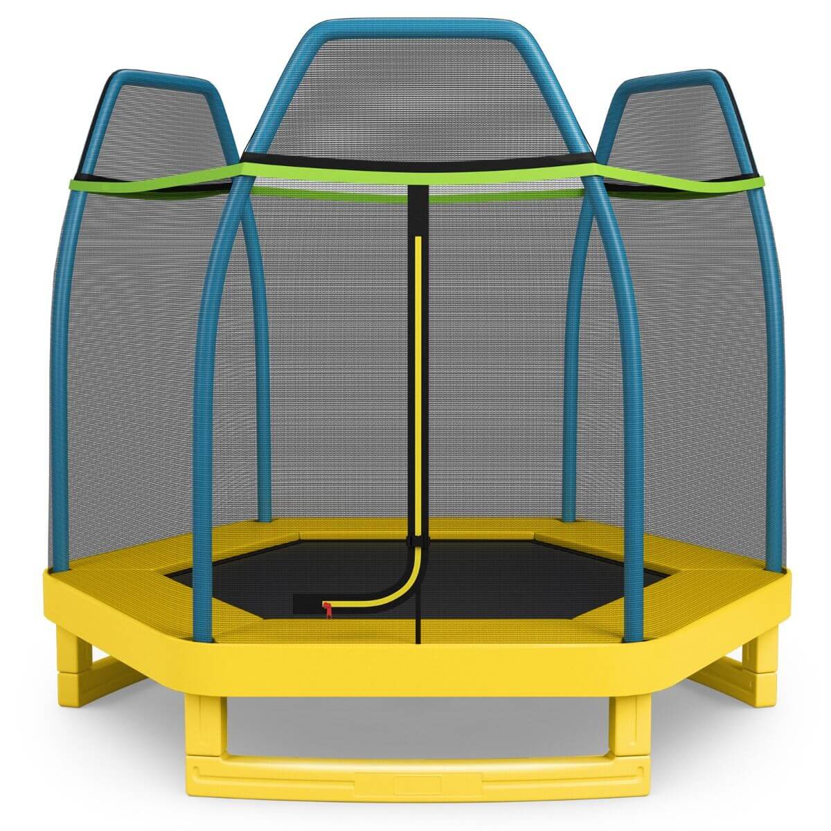 Trampoline extérieur Enfants 223cm avec Filet de Sécurité