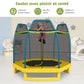 Trampoline extérieur Enfants 223cm avec Filet de Sécurité