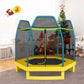 Trampoline extérieur Enfants 223cm avec Filet de Sécurité