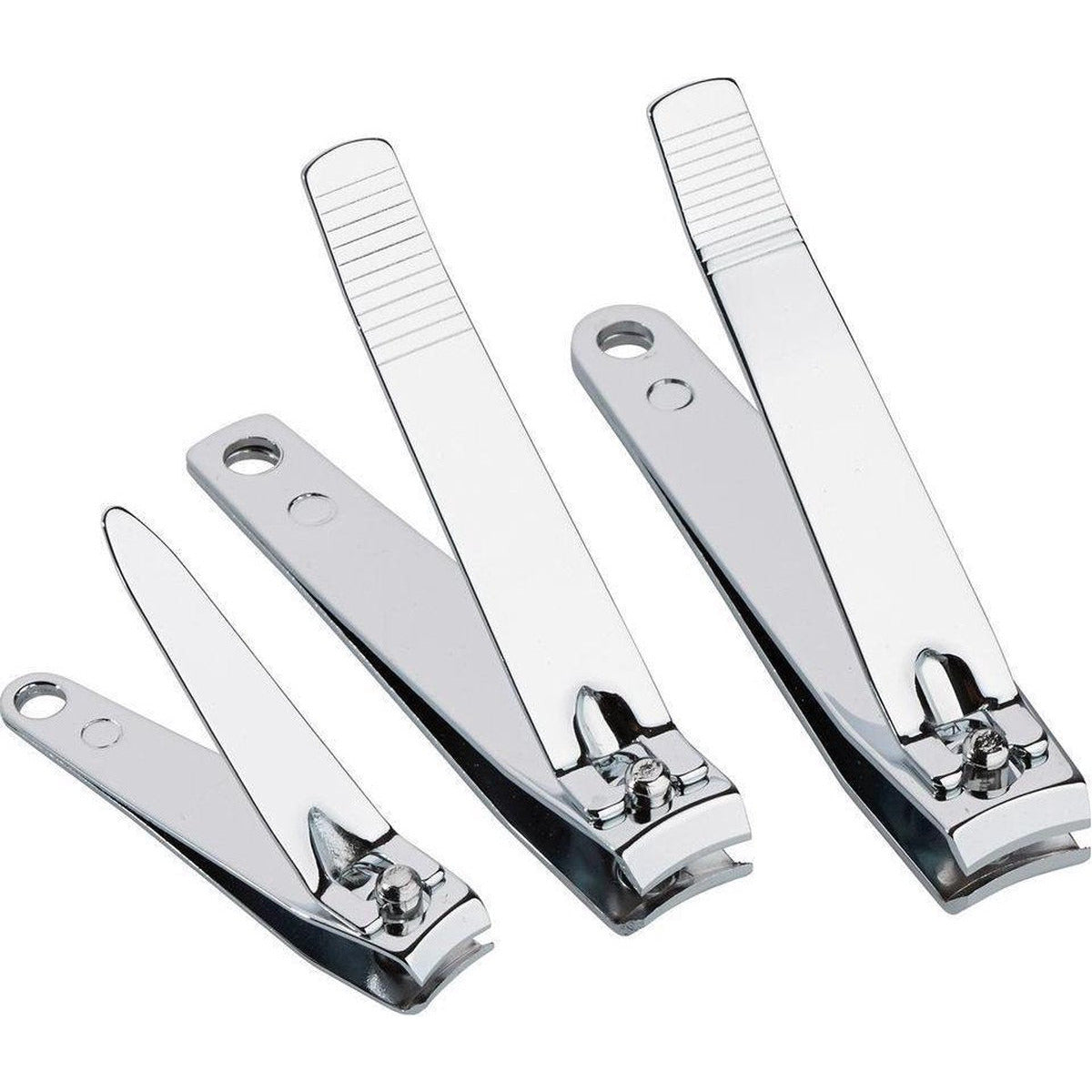 Lot de 3 coupe ongles en métal de 3 tailles différentes