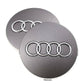 4x Cache Moyeu Audi 60mm Gris Logo Centre Roue jante Embleme