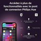 Kit 2 Ampoules connectée Philips Hue White and Color Ambiance E27 + Pont