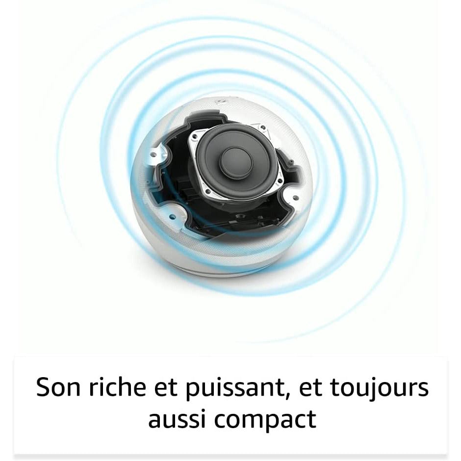 Echo Dot 5 Enceinte Connectée Bleu avec horloge et Alexa -15.000F