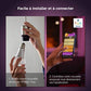 Kit 2 Ampoules connectée Philips Hue White and Color Ambiance E27 + Pont