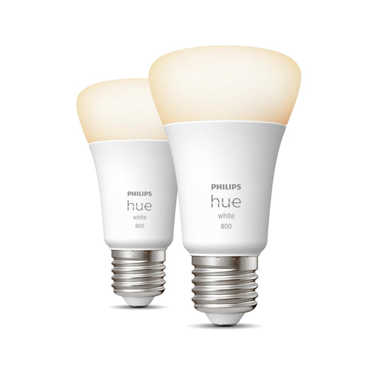 Lot de 2 Ampoule connectée Philips HUE White E27 9W 806LM