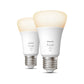 Lot de 2 Ampoule connectée Philips HUE White E27 9W 806LM