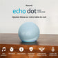 Assistant vocal Amazon Echo Dot 5 avec Horloge Bleu Gris