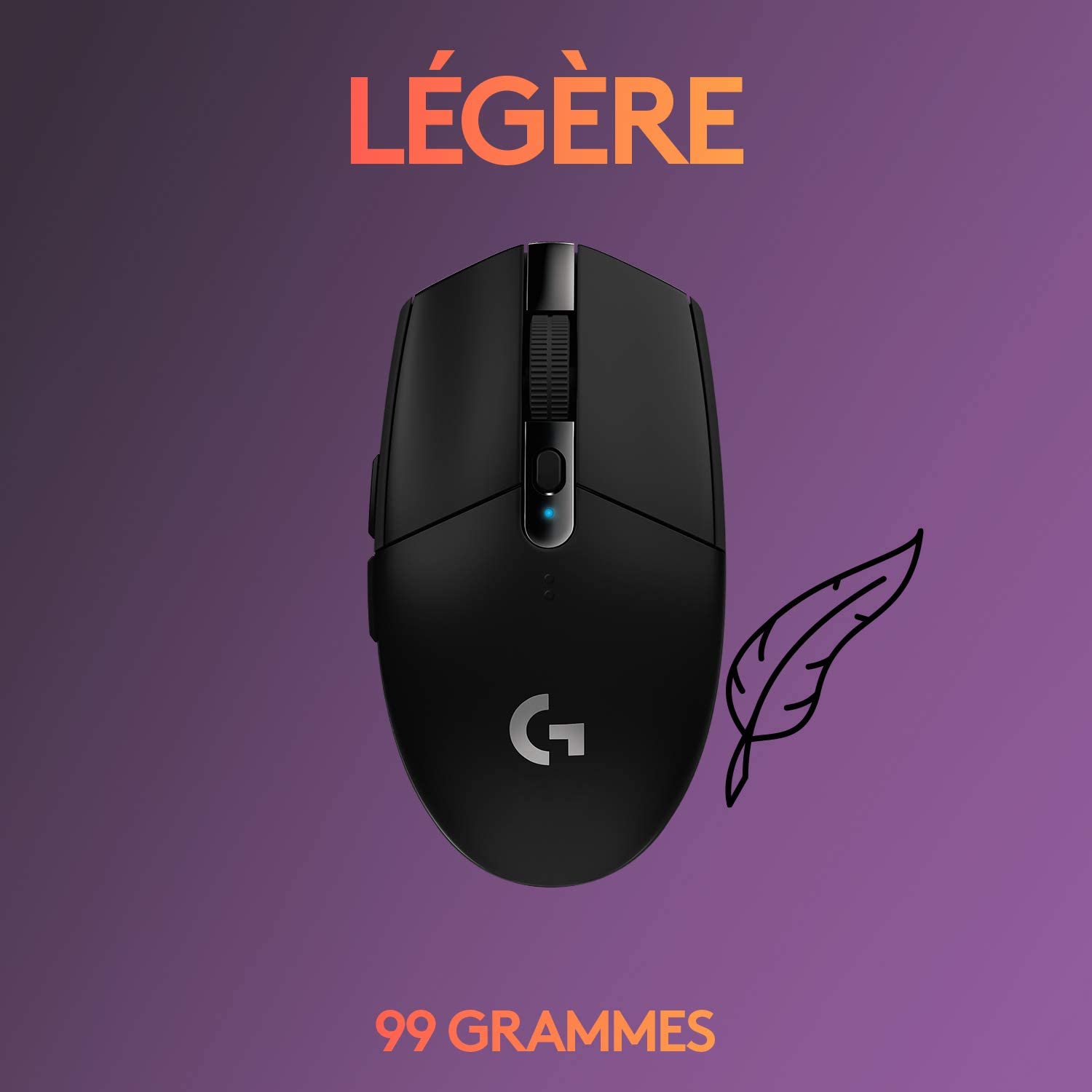 Souris gamer Logitech G305 BLACK