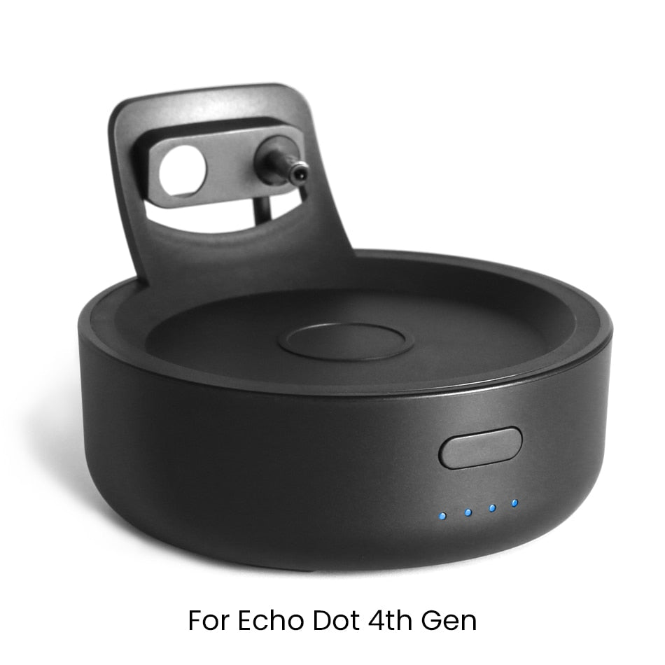 Batterie 5200mAh pour  Echo Dot 4 et 5 Portable Rechargable Docking  Station