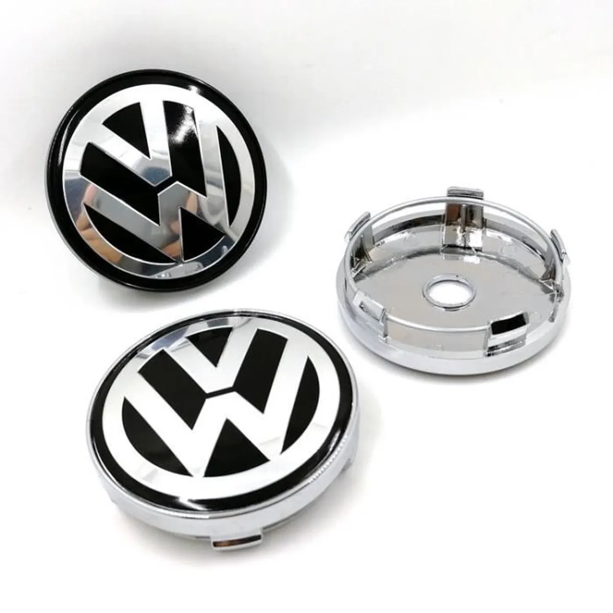 4 x caches moyeux centre roue VW pour Volkswagen 65mm ref. 3B7 601
