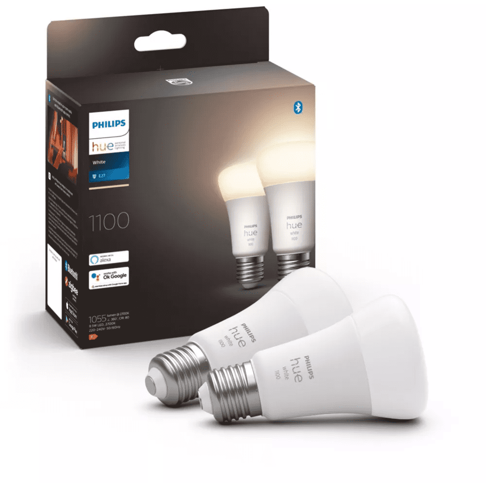 Lot de 2 Ampoule connectée Philips HUE White E27 75W