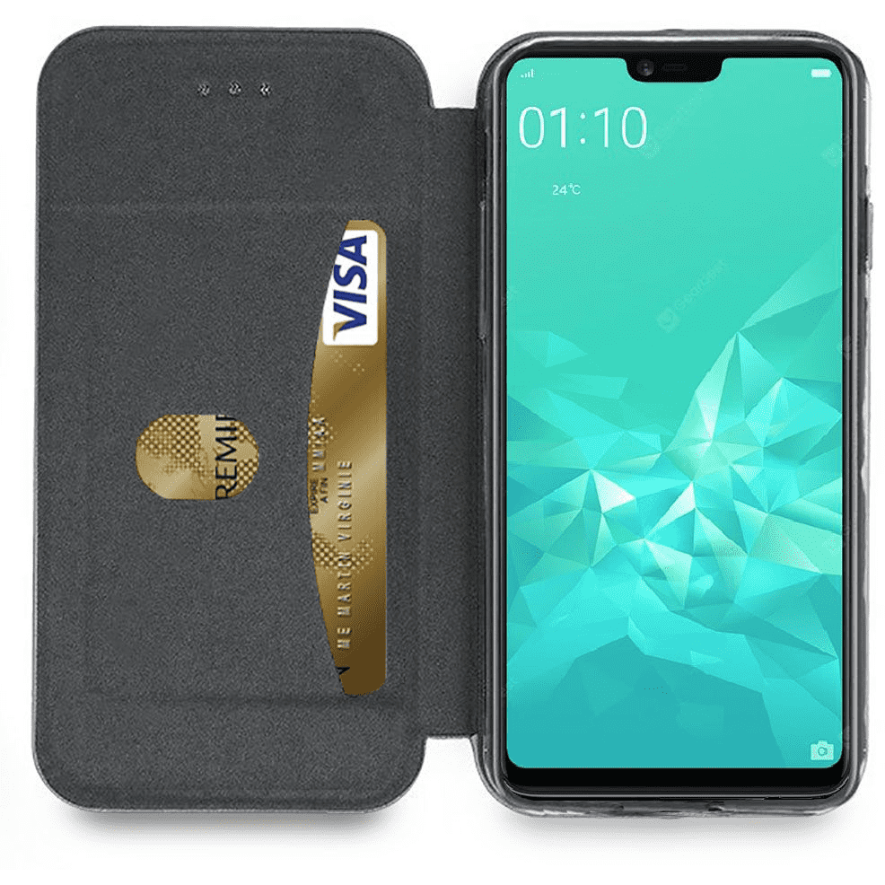 Etui IBROZ Oppo A3 Cuir bleu