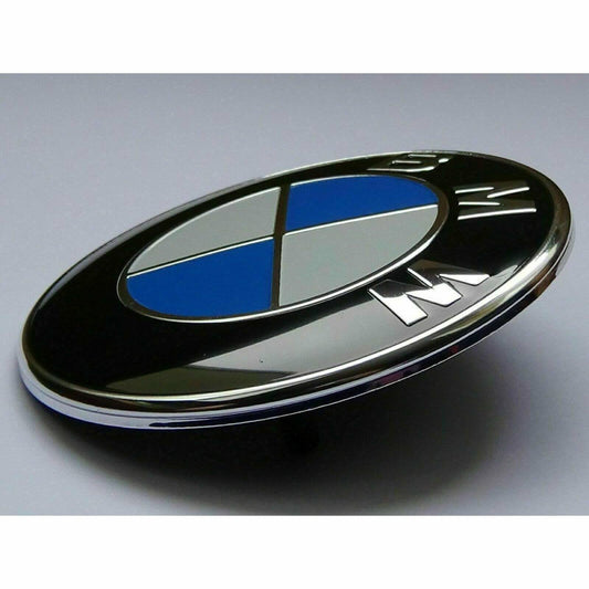 Logo BMW 74mm Capot coffre Emblème Bleu et blanc E46 E90 E92 E60 E34 E36 E39 X3 X5 X6