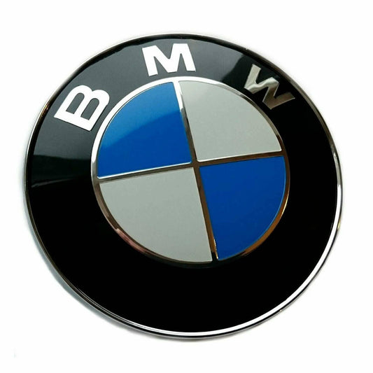 Logo BMW 82mm Capot Emblème E46 E90 E92 E60 E34 E36 E39 X3 X5 X6.
