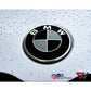 Logo BMW 82mm Capot Emblème Noir E46 E90 E92 E60 E34 E36 E39 X3 X5 X6.