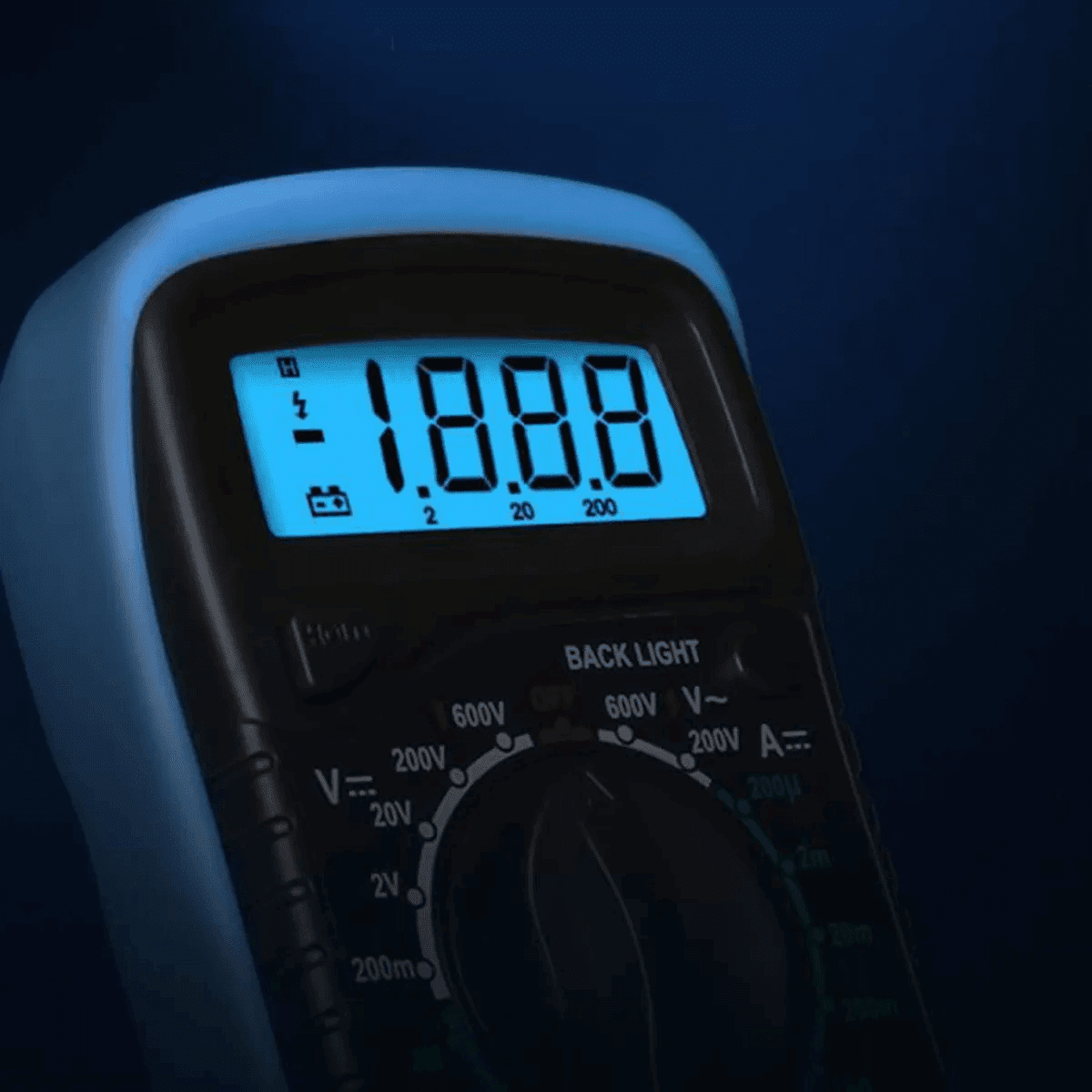 Multimètre numérique AC/DC voltmètre ampèremètre ohmmètre
