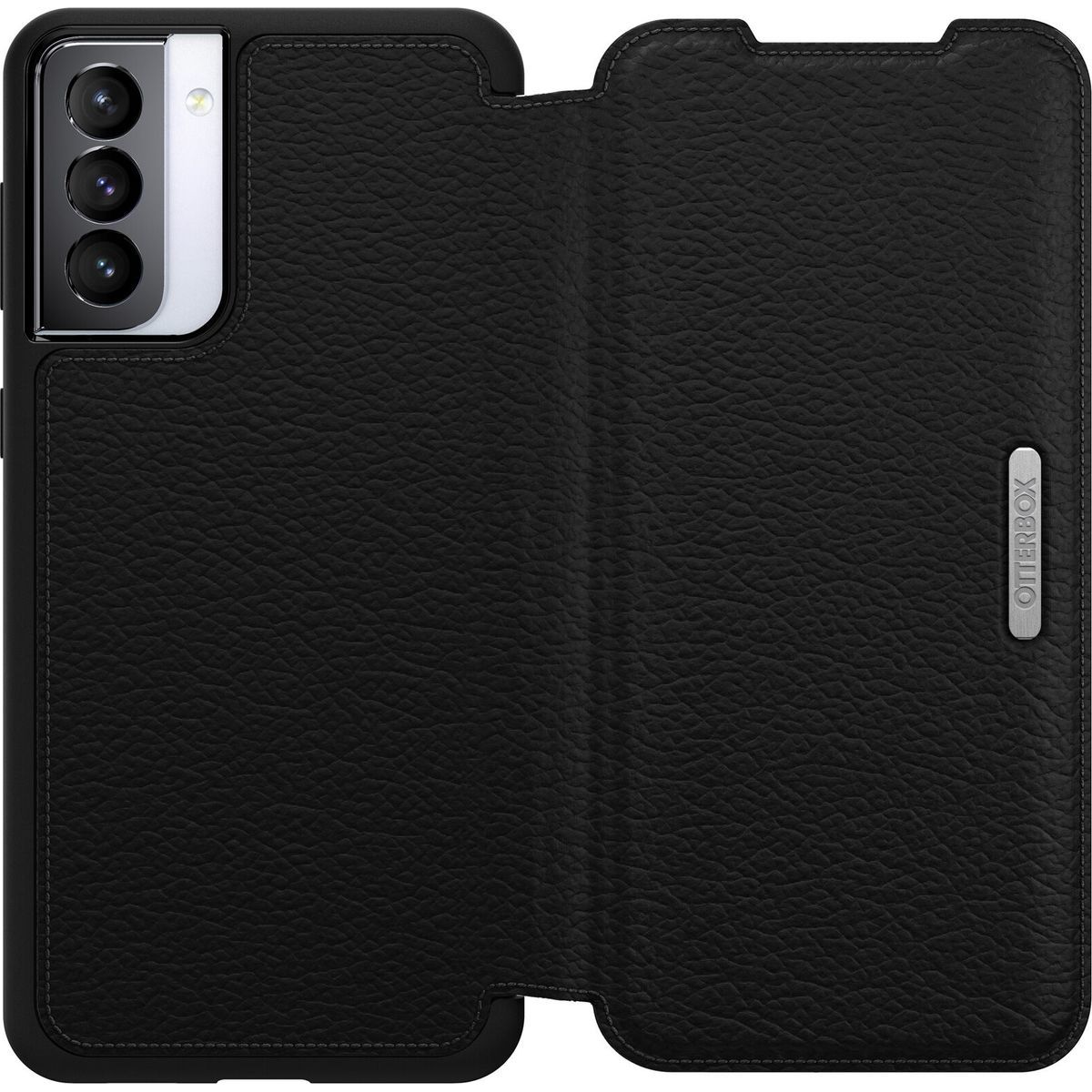 Etui en Cuir véritable pour Samsung Galaxy S21 Plus Noir Otterbox