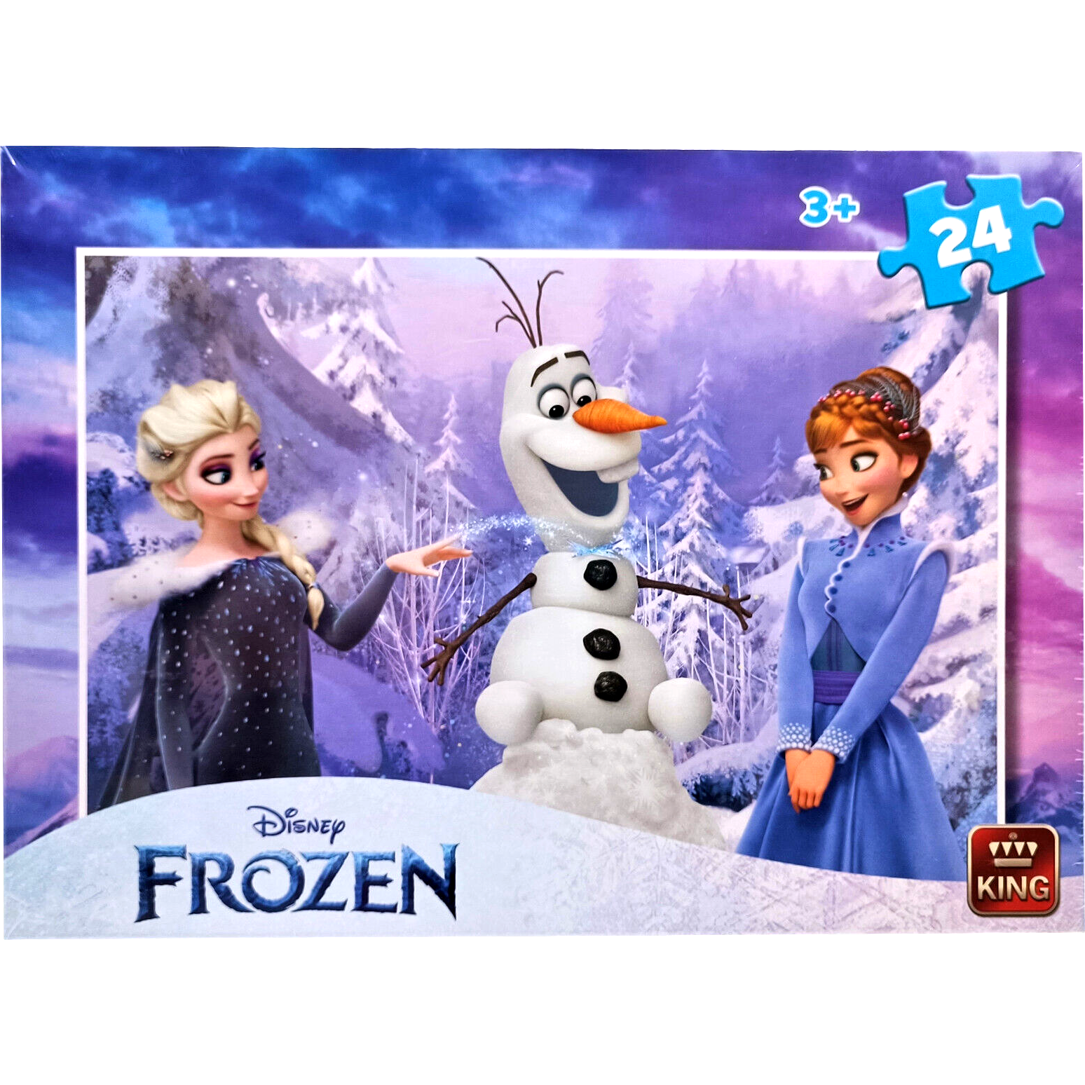 PUZZLE 24 PIÈCES La reine des neiges 24 x 17 cm Disney