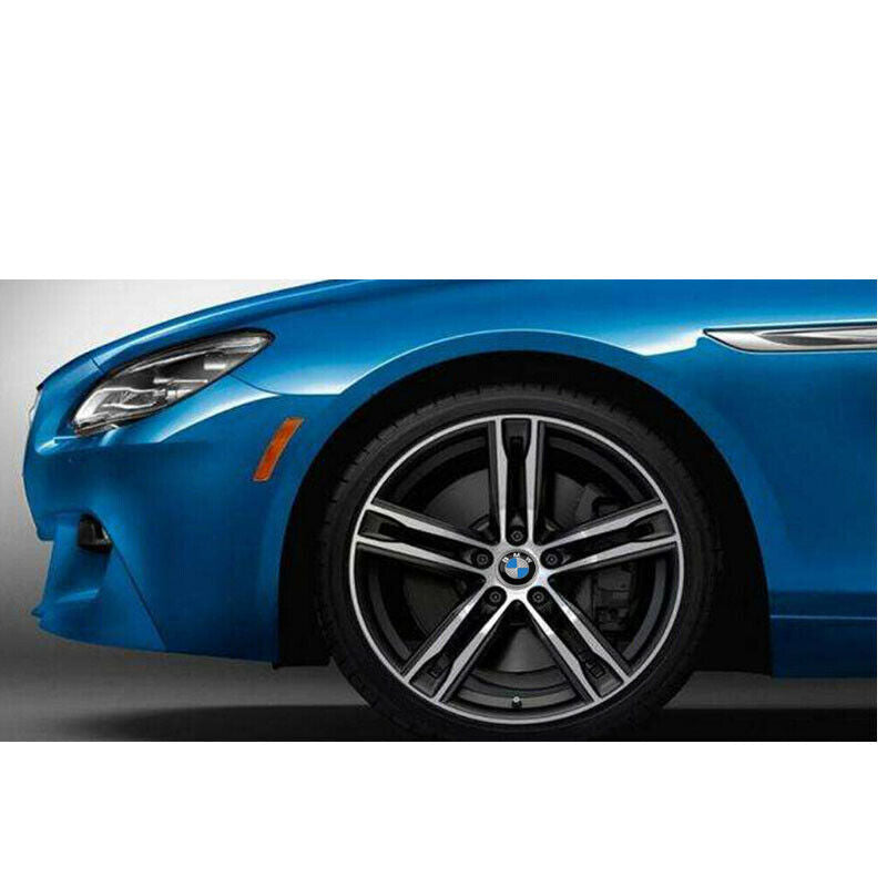 4x Cache Moyeu Jante Centre De Roue enjoliveur BMW 60mm bleue et blanc Neuf