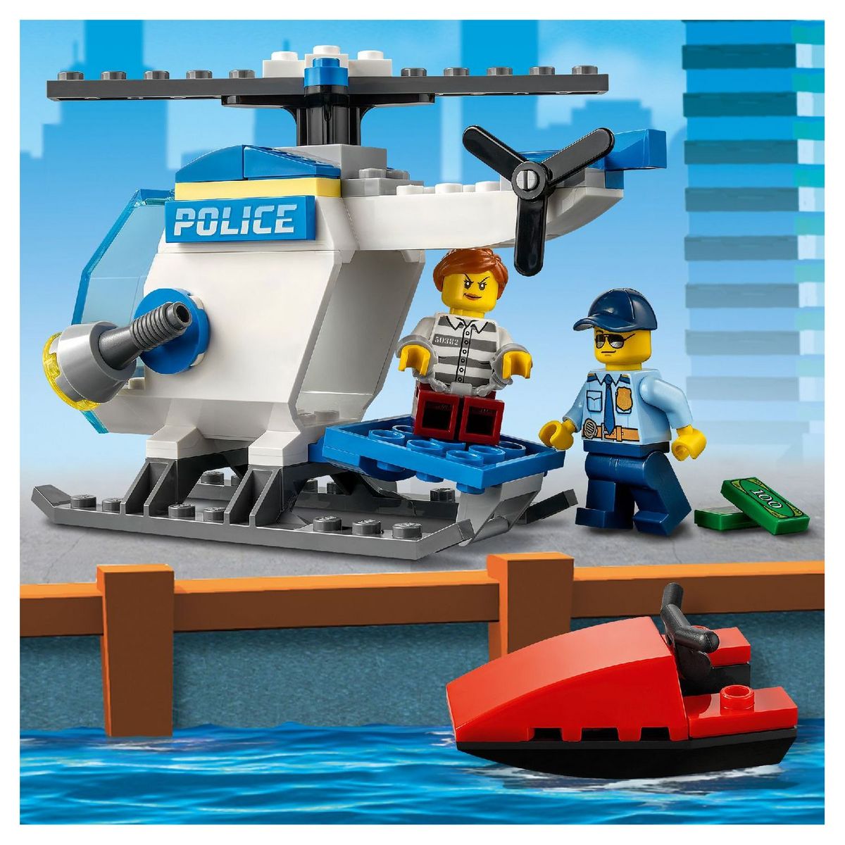 LEGO City 60275 - L'hélicoptère de la police